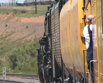 3985 nearing Hermosa Tunnel July 12 2003 - copyright J.McIvor 2003