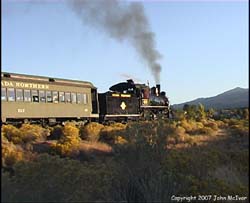 #40 departs Ely - copyright J.McIvor 2007