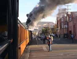 480 departs Durango, October 2006 - copyright John McIvor 2008.